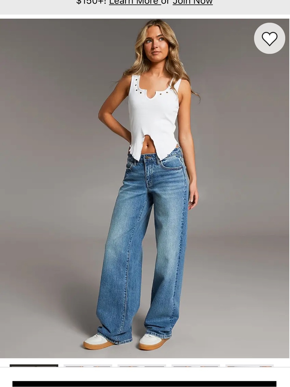 BKE Wide-Leg Jeans in Light Blue Wash